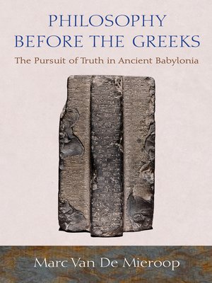 cover image of Philosophy before the Greeks